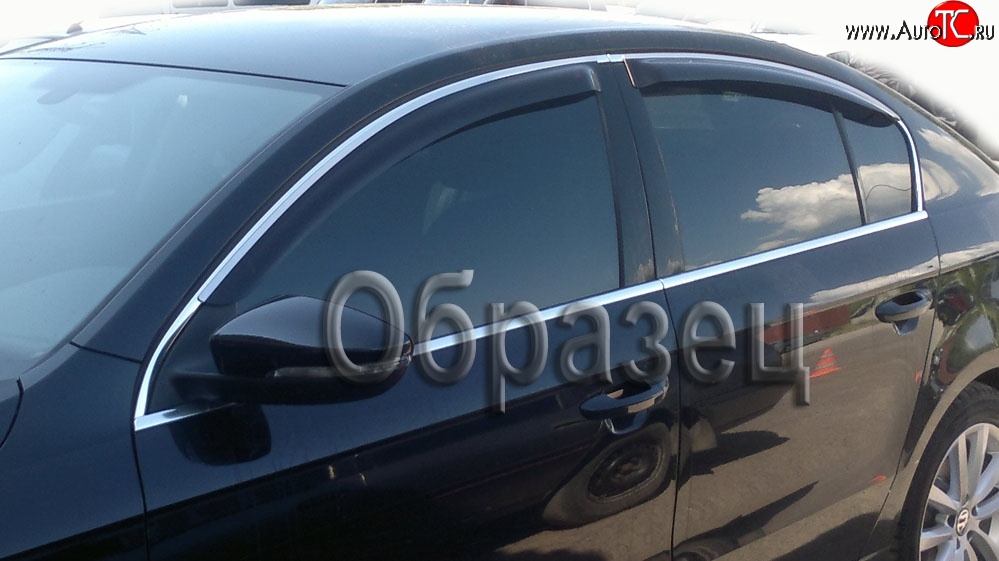 2 899 р. Дефлекторы окон (ветровики) Novline (хром) 4 шт. Volvo XC90 C 1-ый рестайлинг (2006-2009)  с доставкой в г. Пермь