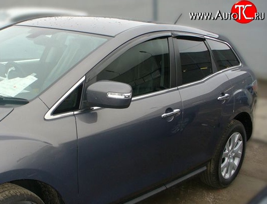 2 999 р. Дефлекторы окон (ветровики) Novline 4 шт Mazda CX-7 ER дорестайлинг (2006-2010)  с доставкой в г. Пермь