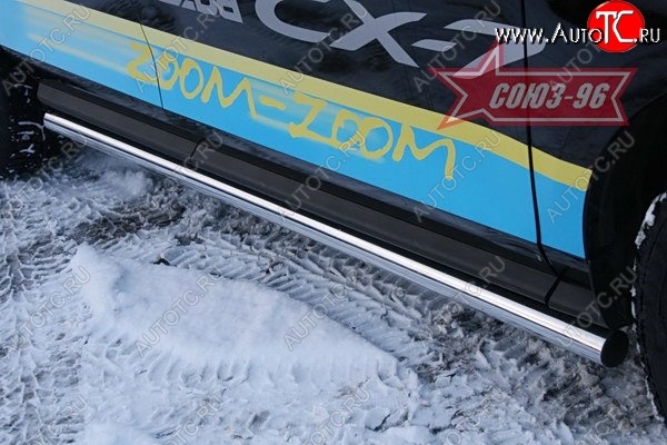 12 149 р. Защита порогов Souz-96 (d60) Mazda CX-7 ER дорестайлинг (2006-2010)  с доставкой в г. Пермь