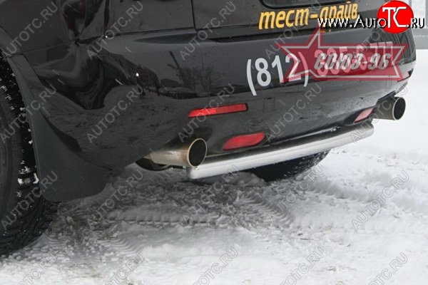 10 349 р. Защита заднего бампера Souz-96 (d60) Mazda CX-7 ER дорестайлинг (2006-2010)  с доставкой в г. Пермь
