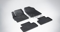 Износостойкие коврики в салон с рисунком Сетка SeiNtex Premium 4 шт. (резина) Mazda CX-7  ER (2006-2010) дорестайлинг