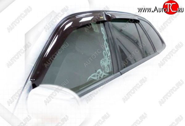 1 999 р. Дефлектора окон CA-Plastiс Mazda 323/Familia седан BJ дорестайлинг (1998-2000) (Classic полупрозрачный, Без хром.молдинга)  с доставкой в г. Пермь