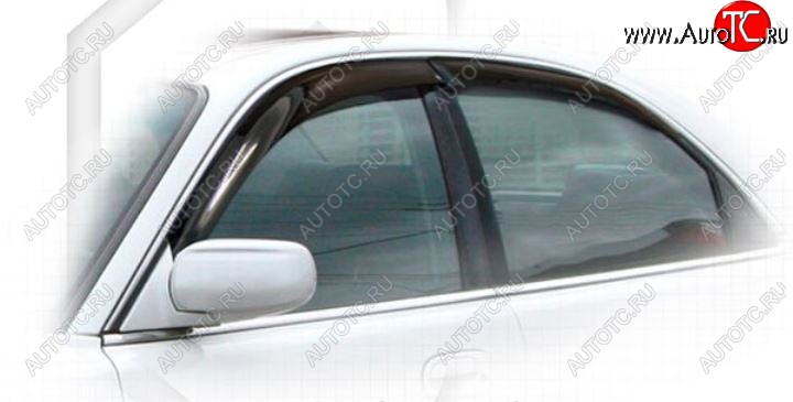1 999 р. Дефлектора окон CA-Plastiс  Mazda Millenia (1992-2003) (Classic полупрозрачный, Без хром.молдинга)  с доставкой в г. Пермь
