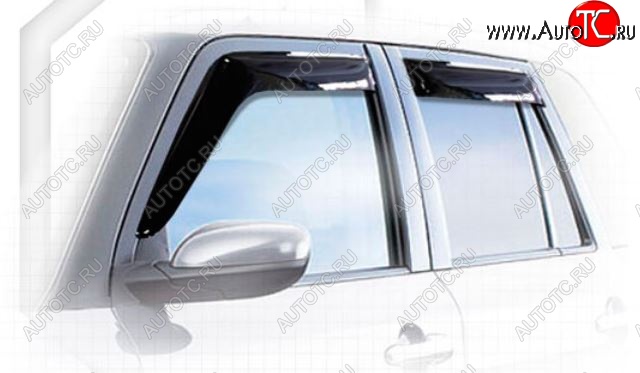 1 999 р. Дефлектора окон CA-Plastiс  Mazda Verisa  DC (2004-2015) (Classic полупрозрачный, Без хром.молдинга)  с доставкой в г. Пермь