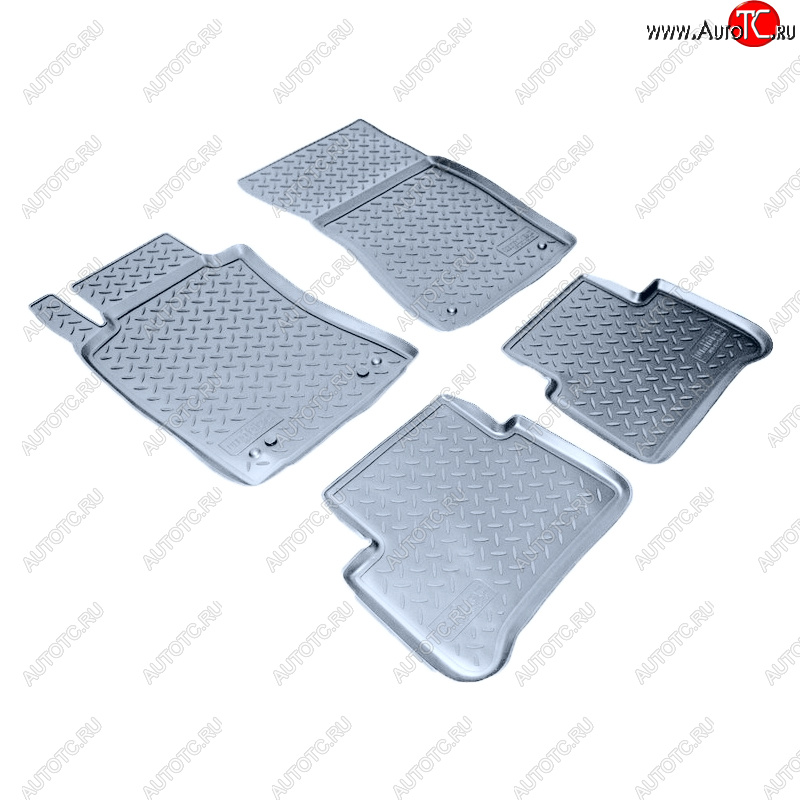 3 789 р. Коврики салона Norplast Unidec  Mercedes-Benz E-Class  W211 (2002-2009) дорестайлинг седан, рестайлинг седан (Цвет: серый)  с доставкой в г. Пермь