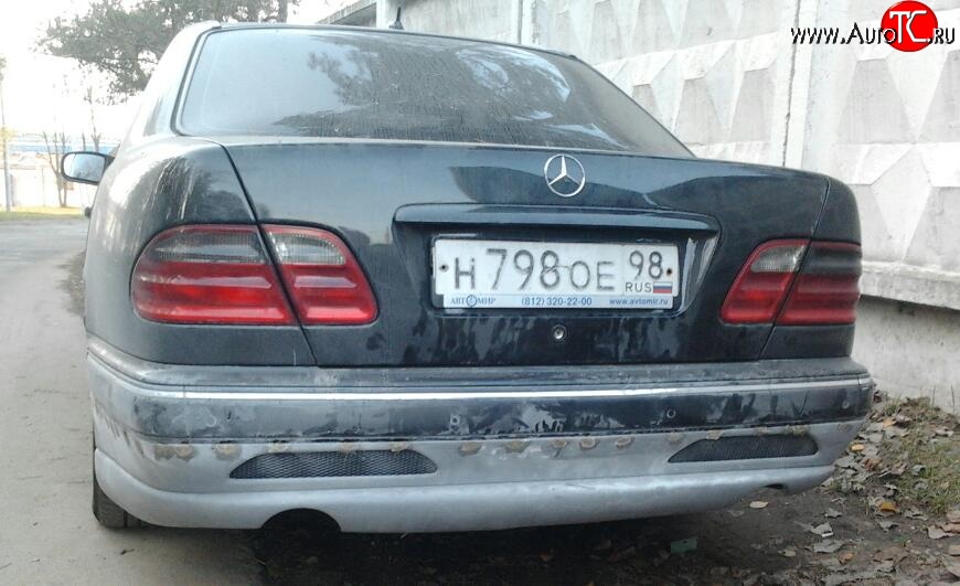5 199 р. Накладка на задний бампер Sport Mercedes-Benz E-Class W210 дорестайлинг седан (1996-1999)  с доставкой в г. Пермь