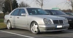4 499 р. Комплект порогов AMG E45 Mercedes-Benz E-Class W210 дорестайлинг седан (1996-1999) (Неокрашенные)  с доставкой в г. Пермь. Увеличить фотографию 4
