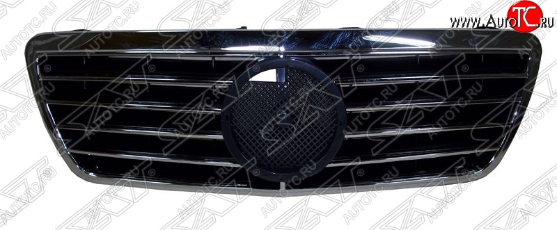 2 679 р. Решётка радиатора SAT (под эмблему) Mercedes-Benz E-Class W210 дорестайлинг универсал (1996-1999) (Неокрашенная)  с доставкой в г. Пермь