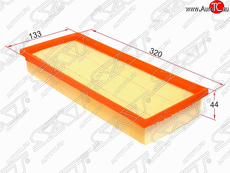 299 р. Фильтр воздушный двигателя SAT (320х133х44 mm)  Mercedes-Benz CL class  C216 - SL class  R231  с доставкой в г. Пермь