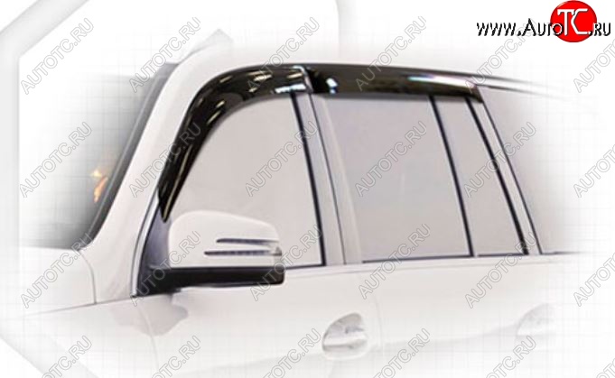 2 349 р. Дефлектора окон CA-Plastiс Mercedes-Benz GL class X166 дорестайлинг (2012-2016) (Classic полупрозрачный, Без хром.молдинга)  с доставкой в г. Пермь