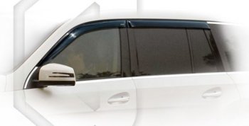 Дефлектора окон CA-Plastic Mercedes-Benz GLC class  X253 (2015-2025) (Classic полупрозрачный, Без хром.молдинга)