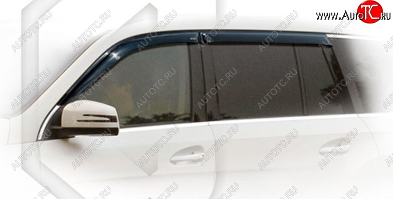 1 999 р. Дефлектора окон CA-Plastic  Mercedes-Benz GLC class  X253 (2015-2025) (Classic полупрозрачный, Без хром.молдинга)  с доставкой в г. Пермь