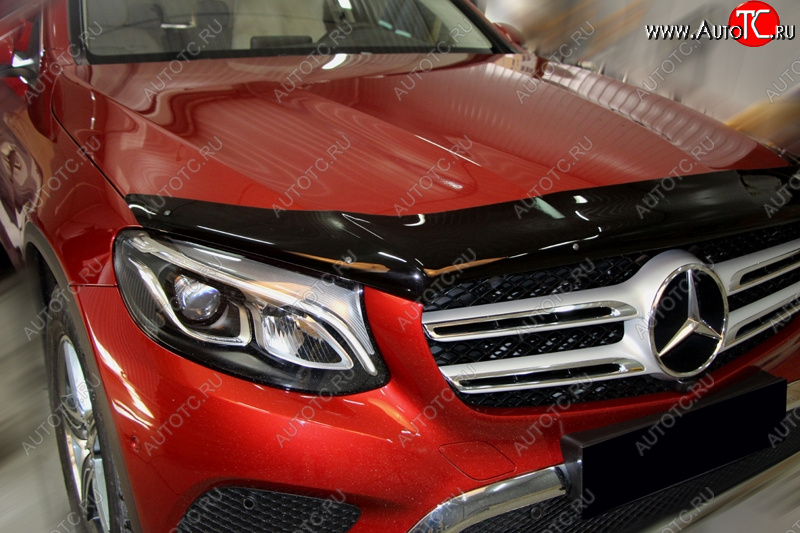 3 099 р. Дефлектор капота SIM  Mercedes-Benz GLC class  X253 (2015-2025)  с доставкой в г. Пермь