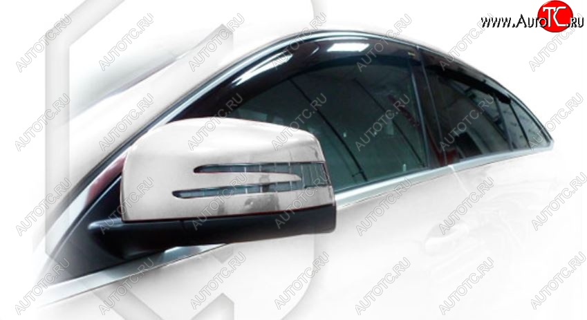 2 099 р. Дефлектора окон CA-Plastic Mercedes-Benz GLE class C292 (2015-2025) (Classic полупрозрачный, Без хром.молдинга)  с доставкой в г. Пермь