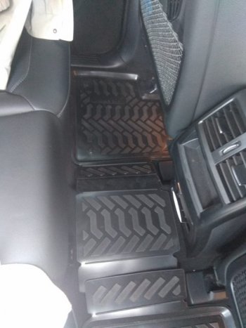 1 999 р. Комплект ковриков в салон Aileron 3D (с подпятником) Mercedes-Benz GLE class C292 (2015-2025)  с доставкой в г. Пермь. Увеличить фотографию 2