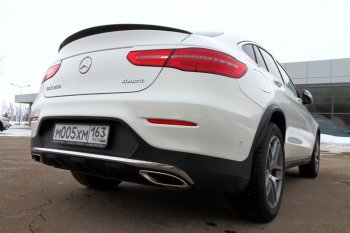 7 249 р. Спойлер багажника Autostl Mercedes-Benz GLC class C253 (2016-2025) (Неокрашенный)  с доставкой в г. Пермь. Увеличить фотографию 2