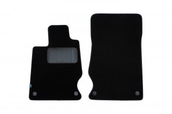 Текстильные коврики салона Klever Premium (передние 2шт) Mercedes-Benz SL class  R230 (2002-2013) (Черные)