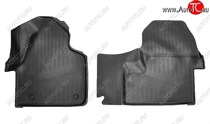 2 359 р. Коврики салонные Noplast (3D) Mercedes-Benz Sprinter W910 (2018-2025) (Черные)  с доставкой в г. Пермь