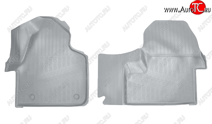2 999 р. Коврики салонные Noplast (3D)  Mercedes-Benz Sprinter  W910 (2018-2025) (Серые)  с доставкой в г. Пермь
