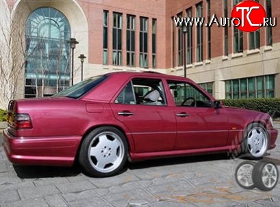 8 149 р. Пороги накладки WALD Mercedes-Benz E-Class W124 седан дорестайлинг (1984-1993) (Неокрашенные)  с доставкой в г. Пермь