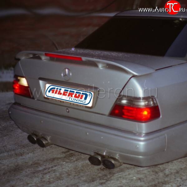 2 149 р. Спойлер Aileron  Mercedes-Benz E-Class  W124 (1984-1993) седан дорестайлинг (Неокрашенный)  с доставкой в г. Пермь