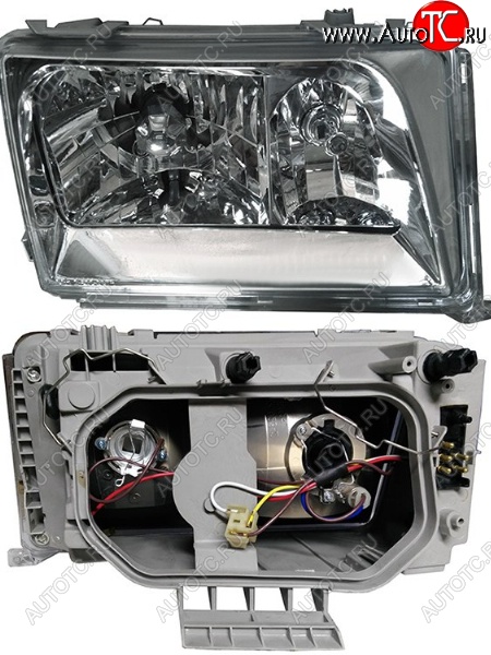 14 999 р. Правая передняя фара SAT (93-95, хрусталь) Mercedes-Benz E-Class S124 универсал рестайлинг (1993-1996)  с доставкой в г. Пермь