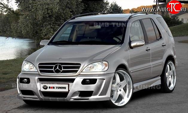 7 599 р. Передний бампер Neodesign Mercedes-Benz ML class W163 дорестайлинг (1997-2001)  с доставкой в г. Пермь