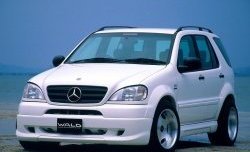 11 399 р. Пороги накладки Executive Line Wald Mercedes-Benz ML class W163 дорестайлинг (1997-2001) (Неокрашенные)  с доставкой в г. Пермь. Увеличить фотографию 2
