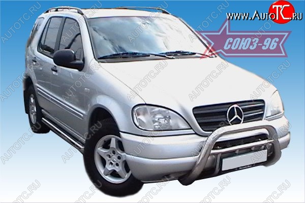20 069 р. Защита переднего бампера Souz-96 (d76)  Mercedes-Benz ML class  W163 (1997-2001) дорестайлинг  с доставкой в г. Пермь
