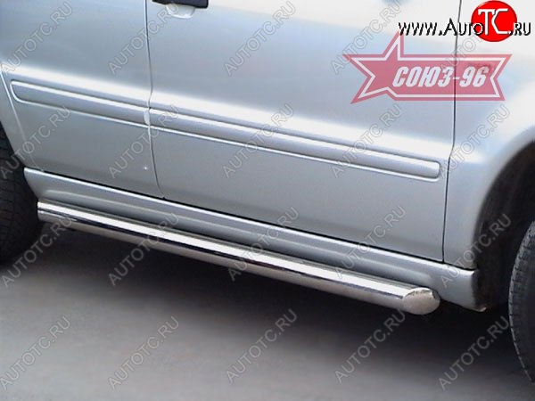 16 739 р. Защита порогов Souz-96 (d76) Mercedes-Benz ML class W163 дорестайлинг (1997-2001)  с доставкой в г. Пермь
