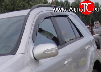 999 р. Комплект дефлекторов окон (ветровиков) 4 шт. Russtal Mercedes-Benz ML class W164 дорестайлинг (2005-2008)  с доставкой в г. Пермь