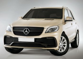 33 799 р. Передний бампер Yurol Mercedes-Benz ML class W166 (2011-2015) (Неокрашенный)  с доставкой в г. Пермь. Увеличить фотографию 2