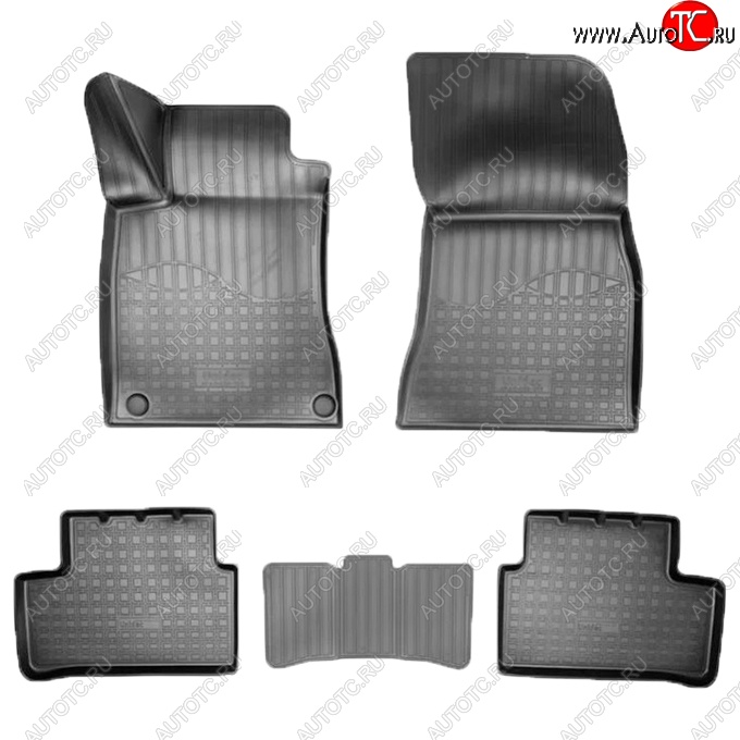 2 599 р. Коврики салонные Noplast (3D)  Mercedes-Benz A class  W177 - CLA class  C118 (Черные)  с доставкой в г. Пермь