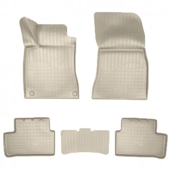 Коврики салонные Noplast (3D) Mercedes-Benz A class  W177 - CLA class  C118 (Бежевые)