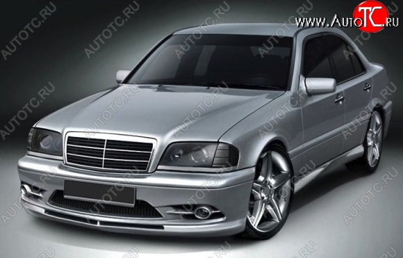 13 049 р. Передний бампер CT Mercedes-Benz C-Class W202 дорестайлинг седан (1993-1997) (Неокрашенный)  с доставкой в г. Пермь