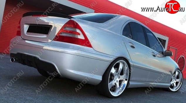 16 299 р. Задний бампер AMG Style Mercedes-Benz C-Class W203 дорестайлинг седан (2000-2004) (Неокрашенный)  с доставкой в г. Пермь