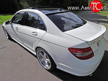 5 099 р. Лип спойлер AMG Mercedes-Benz C-Class W204 дорестайлинг седан (2007-2011) (Неокрашенный)  с доставкой в г. Пермь