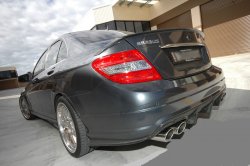 4 849 р. Лип спойлер BRABUS Mercedes-Benz C-Class W204 дорестайлинг седан (2007-2011) (Неокрашенный)  с доставкой в г. Пермь. Увеличить фотографию 2