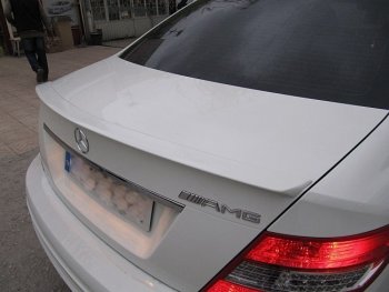 3 499 р. Спойлер багажника AMG Mercedes-Benz C-Class W204 дорестайлинг седан (2007-2011) (Неокрашенный)  с доставкой в г. Пермь. Увеличить фотографию 2