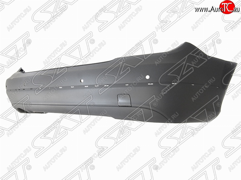 3 299 р. Бампер задний SAT (с отв. под сонары, под молдинг)  Mercedes-Benz C-Class  W204 (2011-2015) рестайлинг седан (Неокрашенный)  с доставкой в г. Пермь