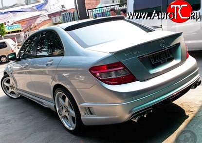 18 449 р. Задний бампер WALD Mercedes-Benz C-Class W204 дорестайлинг седан (2007-2011) (Неокрашенный)  с доставкой в г. Пермь