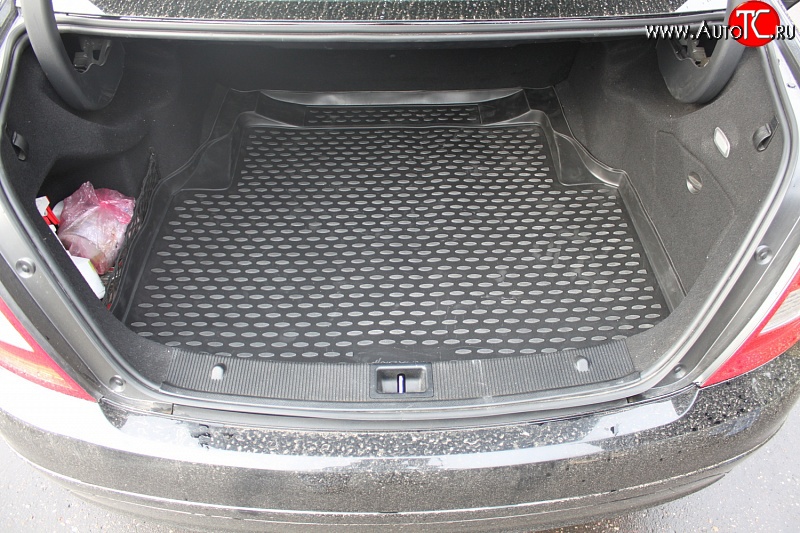 2 059 р. Коврик в багажник Element (полиуретан) Mercedes-Benz C-Class W204 дорестайлинг седан (2007-2011)  с доставкой в г. Пермь