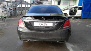 3 399 р. Лип спойлер АВТОКРАТ Mercedes-Benz C-Class W205 дорестайлинг седан (2015-2018) (Неокрашенный)  с доставкой в г. Пермь. Увеличить фотографию 6