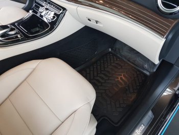 2 049 р. Комплект ковриков в салон Aileron 3D (с подпятником)  Mercedes-Benz C-Class  W205 (2015-2018) дорестайлинг седан  с доставкой в г. Пермь. Увеличить фотографию 7