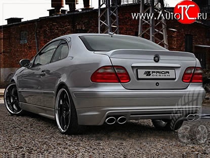 11 399 р. Накладка на задний бампер Prior Design Mercedes-Benz CLK class W208 (1997-2002) (Неокрашенная)  с доставкой в г. Пермь