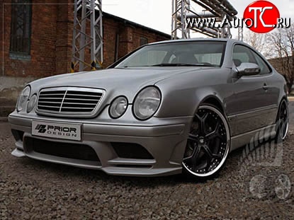 14 149 р. Передний бампер Prior Design Mercedes-Benz CLK class W208 (1997-2002) (Неокрашенный)  с доставкой в г. Пермь