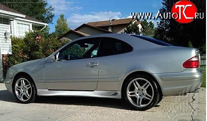 6 649 р. Пороги накладки Lorinser Mercedes-Benz CLK class W208 (1997-2002) (Неокрашенные)  с доставкой в г. Пермь