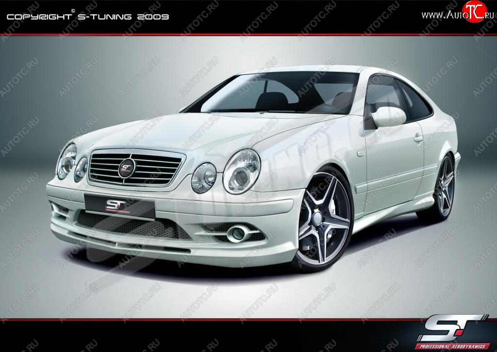 4 999 р. Пороги накладки Wild Mercedes-Benz CLK class W208 (1997-2002) (Неокрашенные)  с доставкой в г. Пермь