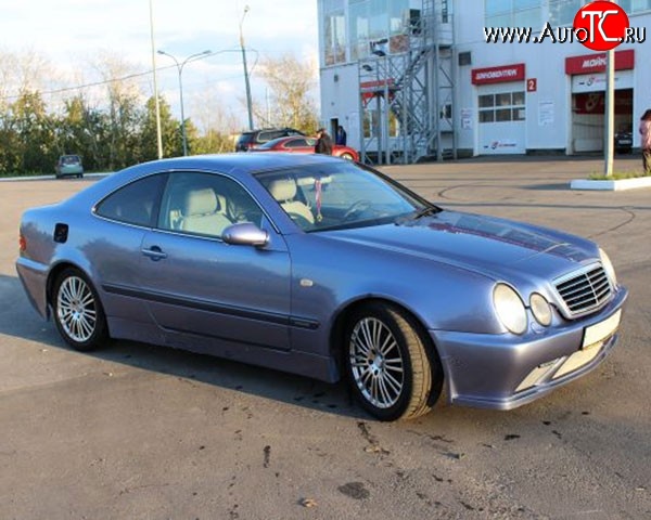 6 899 р. Пороги накладки M-VRS на Mercedes-Benz CLK class W208 (1997-2002) (Неокрашенные)  с доставкой в г. Пермь