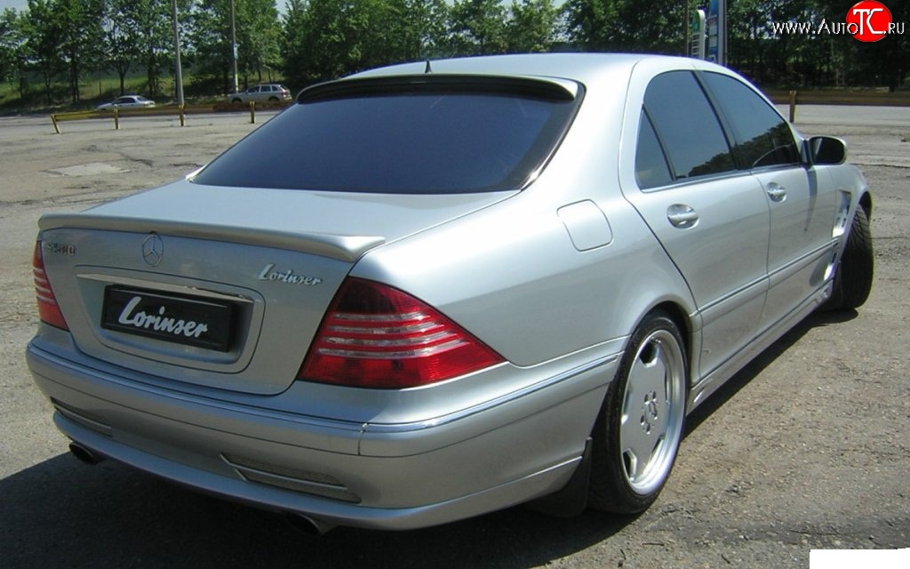 1 549 р. Козырёк на заднее лобовое стекло Lorinser Mercedes-Benz E-Class W211 дорестайлинг седан (2002-2006)  с доставкой в г. Пермь